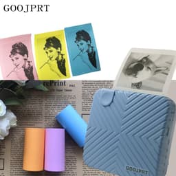 image-GOOJPRT P6 Portable Thermal Printer 58mm Bluetooth Mini Photo Label