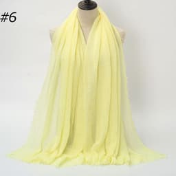 image-LAVENA Women's Pleated Cotton Linen Scarf Shawl 90x180cm