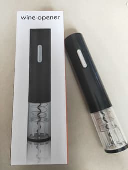 image-Electric Wine Bottle Opener Set with Foil Cutter - Battery Powered