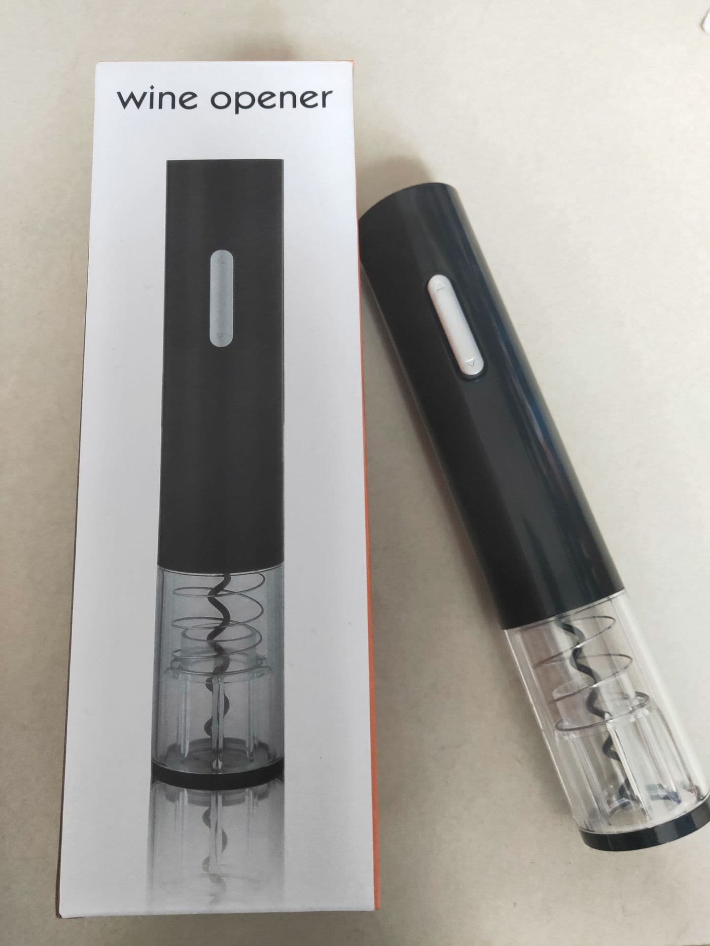 image-Electric Wine Bottle Opener Set with Foil Cutter - Battery Powered