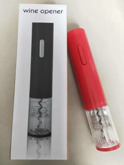 image-Electric Wine Bottle Opener Set with Foil Cutter - Battery Powered