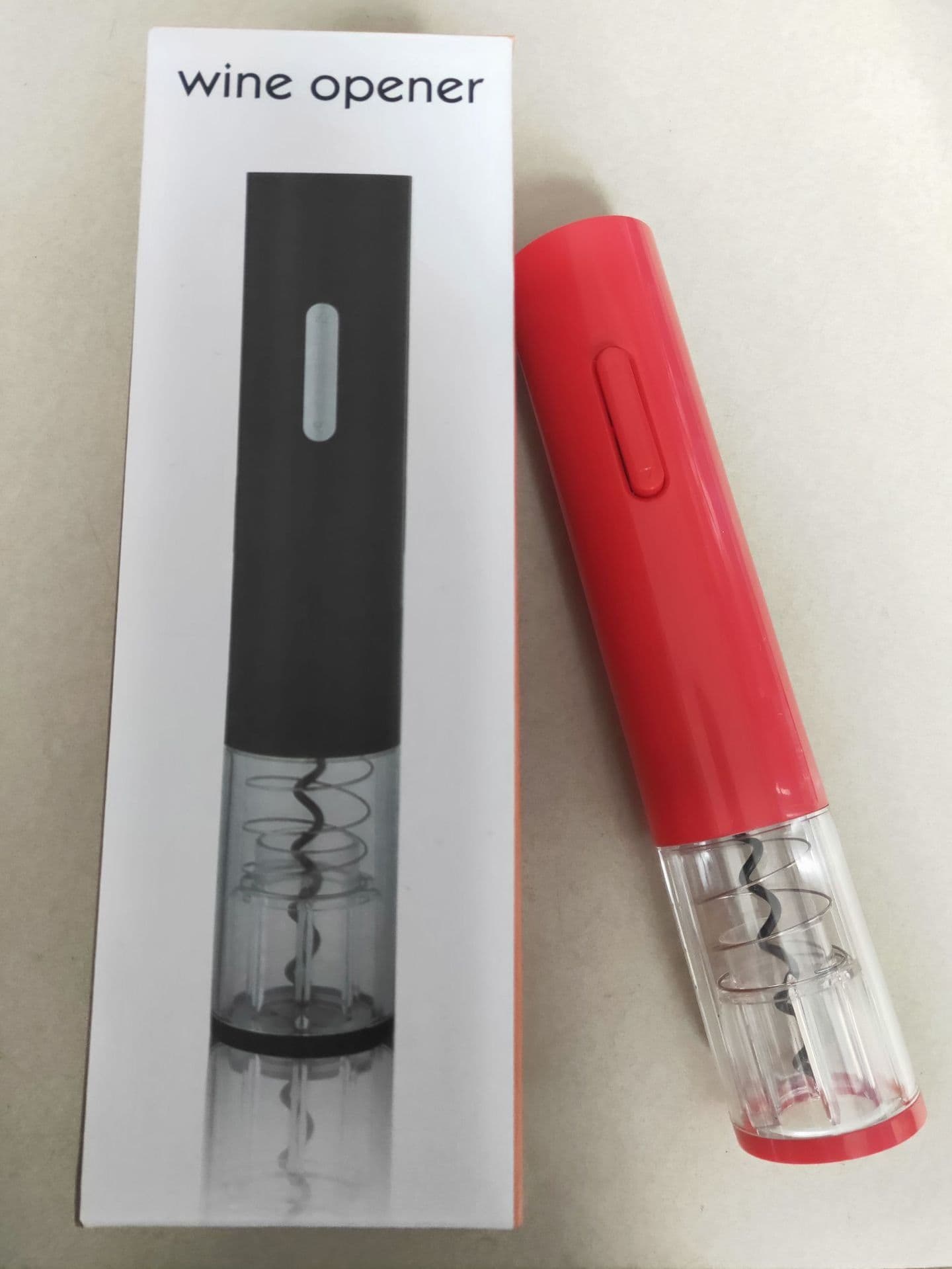 image-Electric Wine Bottle Opener Set with Foil Cutter - Battery Powered