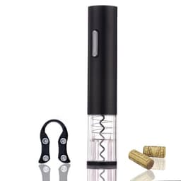 image-Electric Wine Bottle Opener Set with Foil Cutter - Battery Powered