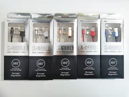 image-2M Magnetic USB Charging Cable Type-C Android Fast Charge 3-in-1
