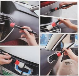 image-Car Interior Cleaning Brush Set 5-Piece Soft Bristle Detailing Kit