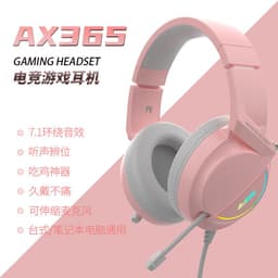 image-Heijue AX365 Gaming Headset 7.1 Surround Sound USB PC Headphones