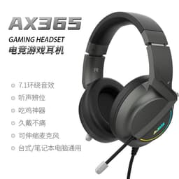 image-Heijue AX365 Gaming Headset 7.1 Surround Sound USB PC Headphones