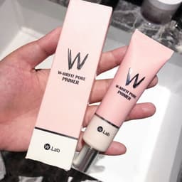 image-W Makeup Base Cream Moisturizing Oil Control Concealer Pink 35g