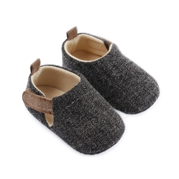 image-Baby Toddler Linen Retro Shoes Non-Slip 24-48 Months Light Grey