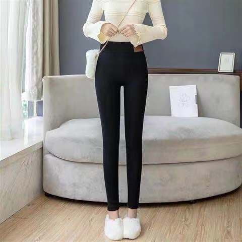 image-Women's High Waist Fleece-Lined Winter Leggings