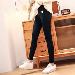 image-Women's High Waist Fleece-Lined Winter Leggings