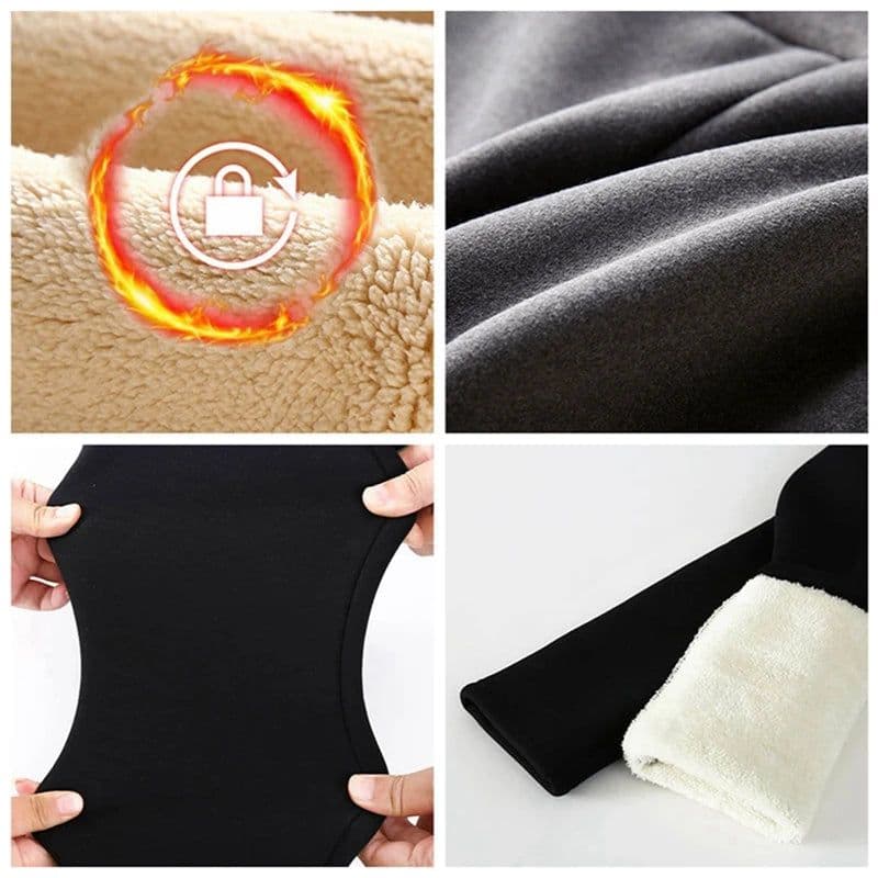image-Women's High Waist Fleece-Lined Winter Leggings