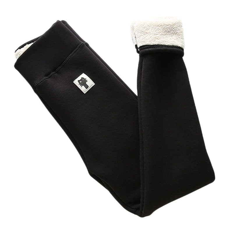 image-Women's High Waist Fleece-Lined Winter Leggings