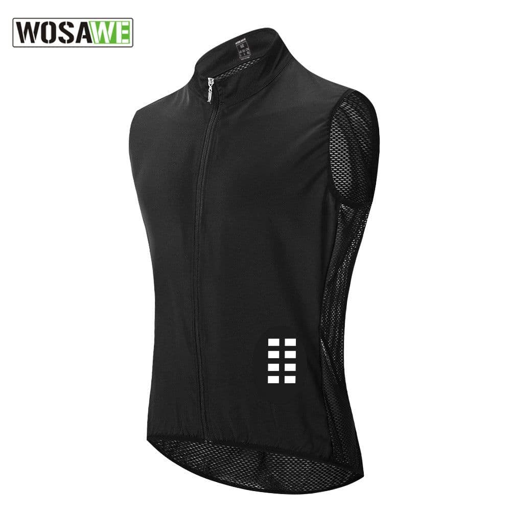 image-WOSAWE Cycling Vest Sleeveless Waterproof Breathable Top