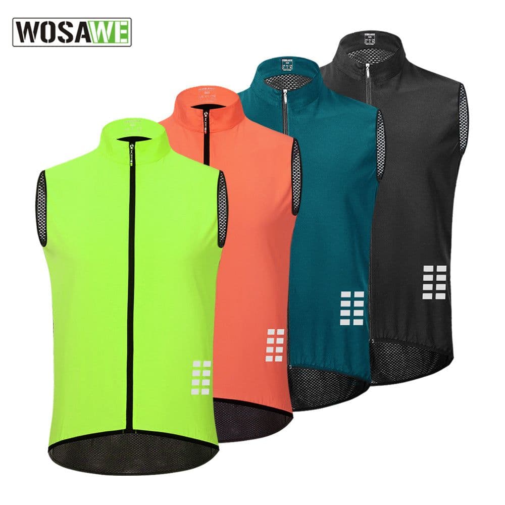 image-WOSAWE Cycling Vest Sleeveless Waterproof Breathable Top