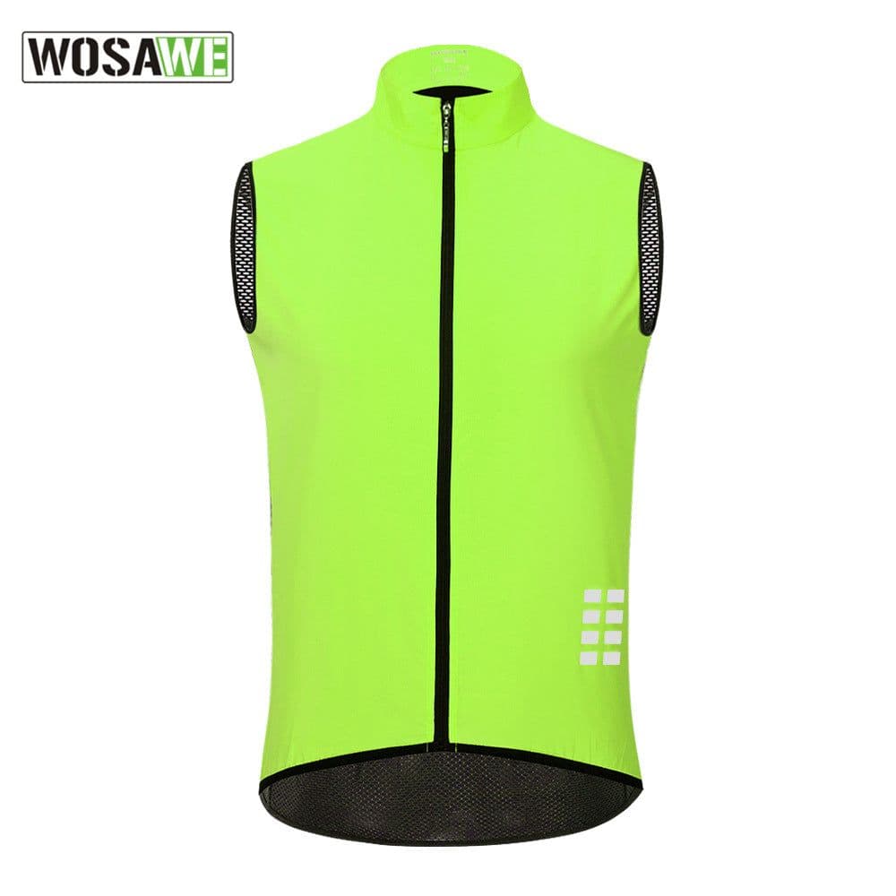 image-WOSAWE Cycling Vest Sleeveless Waterproof Breathable Top
