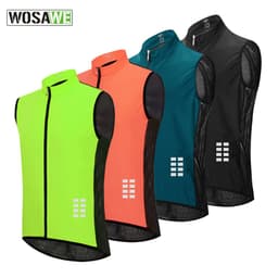 image-WOSAWE Cycling Vest Sleeveless Waterproof Breathable Top
