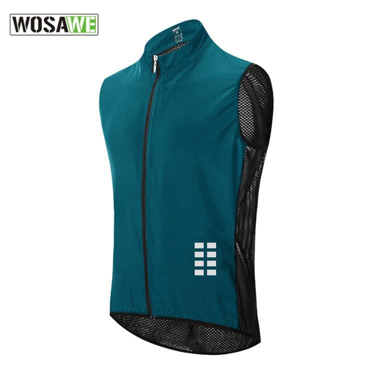 image-WOSAWE Cycling Vest Sleeveless Waterproof Breathable Top