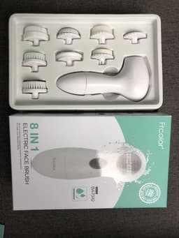 image-Le Haas 8-in-1 Electric Facial Cleansing Massage Device Model 7042
