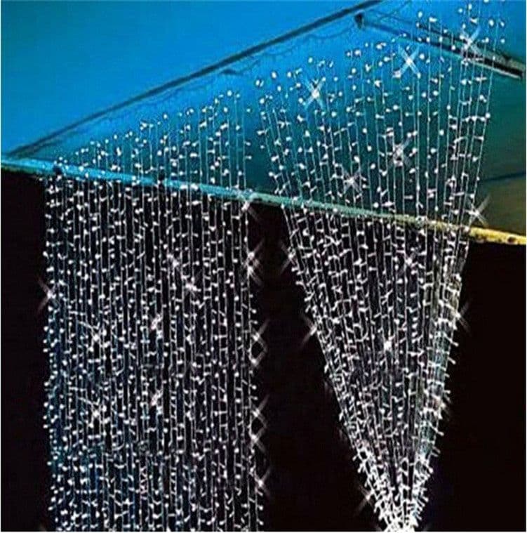 image-LED Curtain String Lights USB Battery Powered with Remote Control
