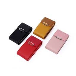 image-Women's PU Leather Crossbody Phone Wallet with Card Slots