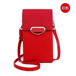 image-Women's PU Leather Crossbody Phone Wallet with Card Slots