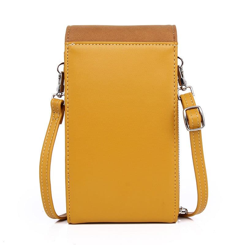 image-Women's PU Leather Crossbody Phone Wallet with Card Slots