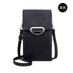 image-Women's PU Leather Crossbody Phone Wallet with Card Slots
