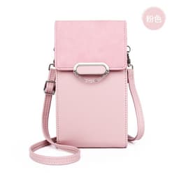 image-Women's PU Leather Crossbody Phone Wallet with Card Slots