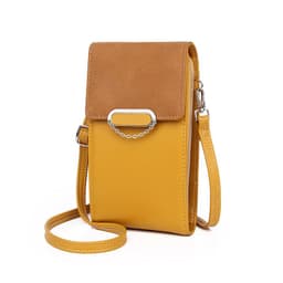 image-Women's PU Leather Crossbody Phone Wallet with Card Slots