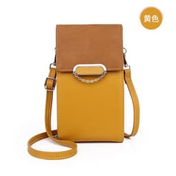 image-Women's PU Leather Crossbody Phone Wallet with Card Slots