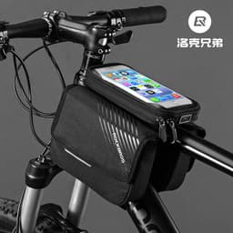 image-Rock Brothers 6.0" Bicycle Front Tube Bag Waterproof Touch Screen