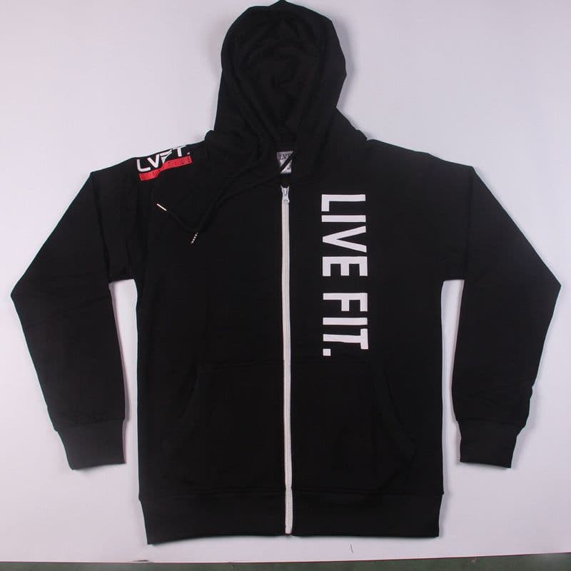 image-Men's Fleece Zip-Up Sports Jacket Sweater