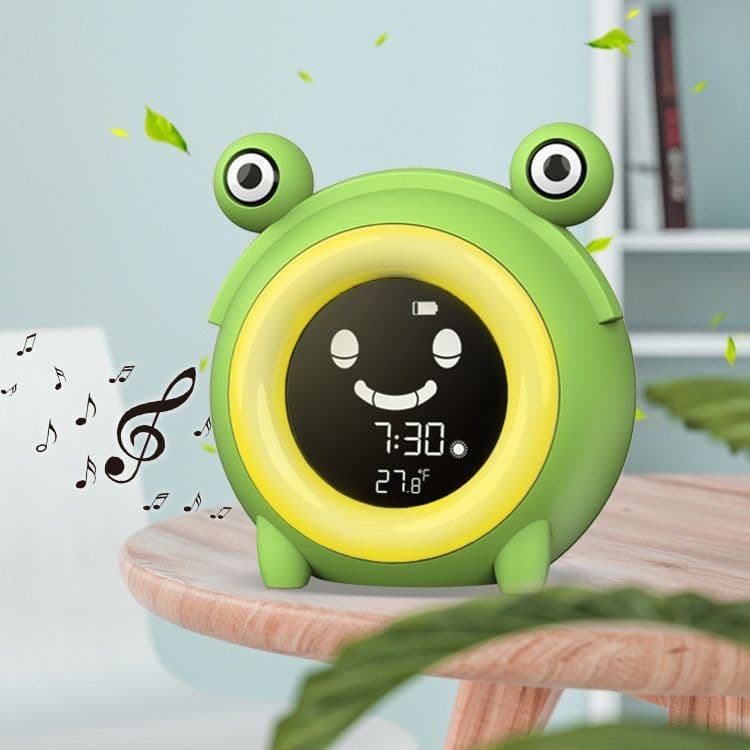 image-Creative Cartoon LCD Alarm Clock with Night Light