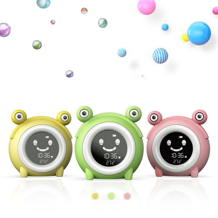 image-Creative Cartoon LCD Alarm Clock with Night Light