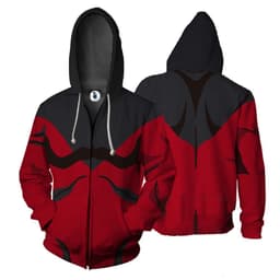 image-Naruto 3D Digital Print Zip Hoodie Jacket for Men