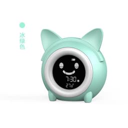 image-Cartoon Cat-Shaped Alarm Clock with LCD Display