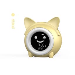 image-Cartoon Cat-Shaped Alarm Clock with LCD Display