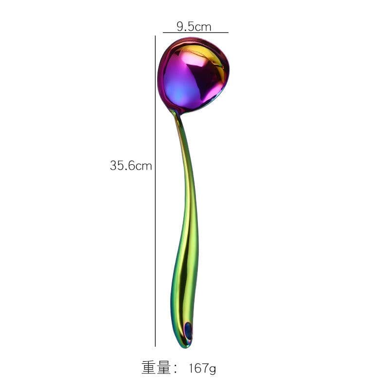image-Stainless Steel 4-Piece Kitchen Utensil Set with Long Handles