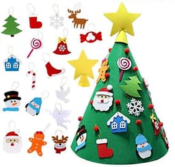 image-Felt Christmas Tree - Custom Cartoon Design Christmas Decoration