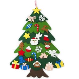 image-Felt Christmas Tree - Custom Cartoon Design Christmas Decoration