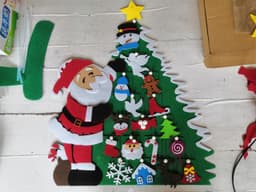 image-Felt Christmas Tree - Custom Cartoon Design Christmas Decoration