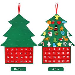 image-Felt Christmas Tree - Custom Cartoon Design Christmas Decoration