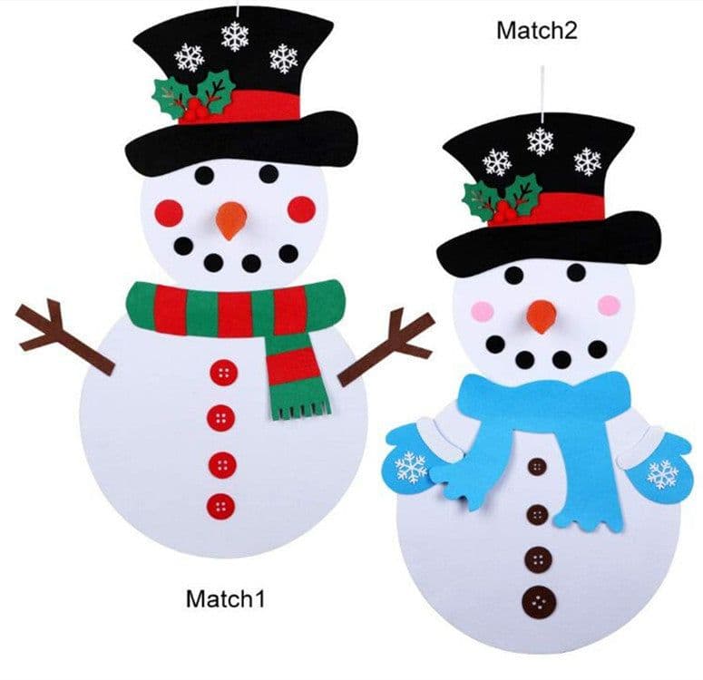 image-Felt Christmas Tree - Custom Cartoon Design Christmas Decoration