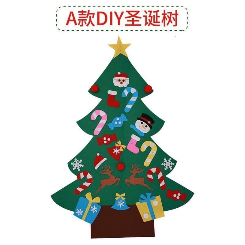 image-Felt Christmas Tree - Custom Cartoon Design Christmas Decoration
