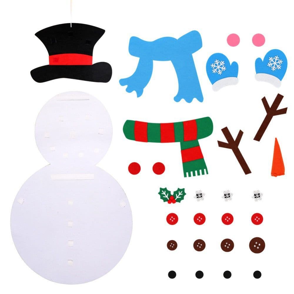 image-Felt Christmas Tree - Custom Cartoon Design Christmas Decoration