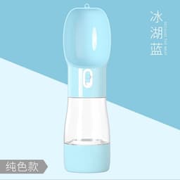 image-Pet Food and Water Cup Dog Hanging Bowl Portable Dispenser
