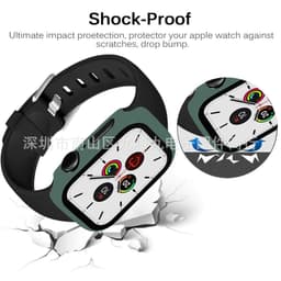 image-Apple Watch Case with Screen Protector 42mm Series 1-6 PC Clear