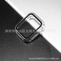 image-Apple Watch Case with Screen Protector 42mm Series 1-6 PC Clear