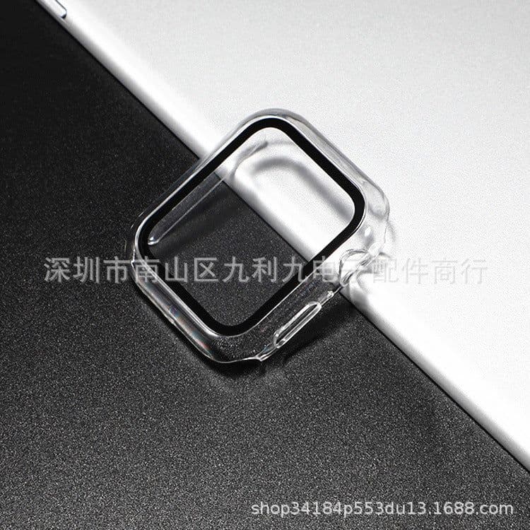 image-Apple Watch Case with Screen Protector 42mm Series 1-6 PC Clear